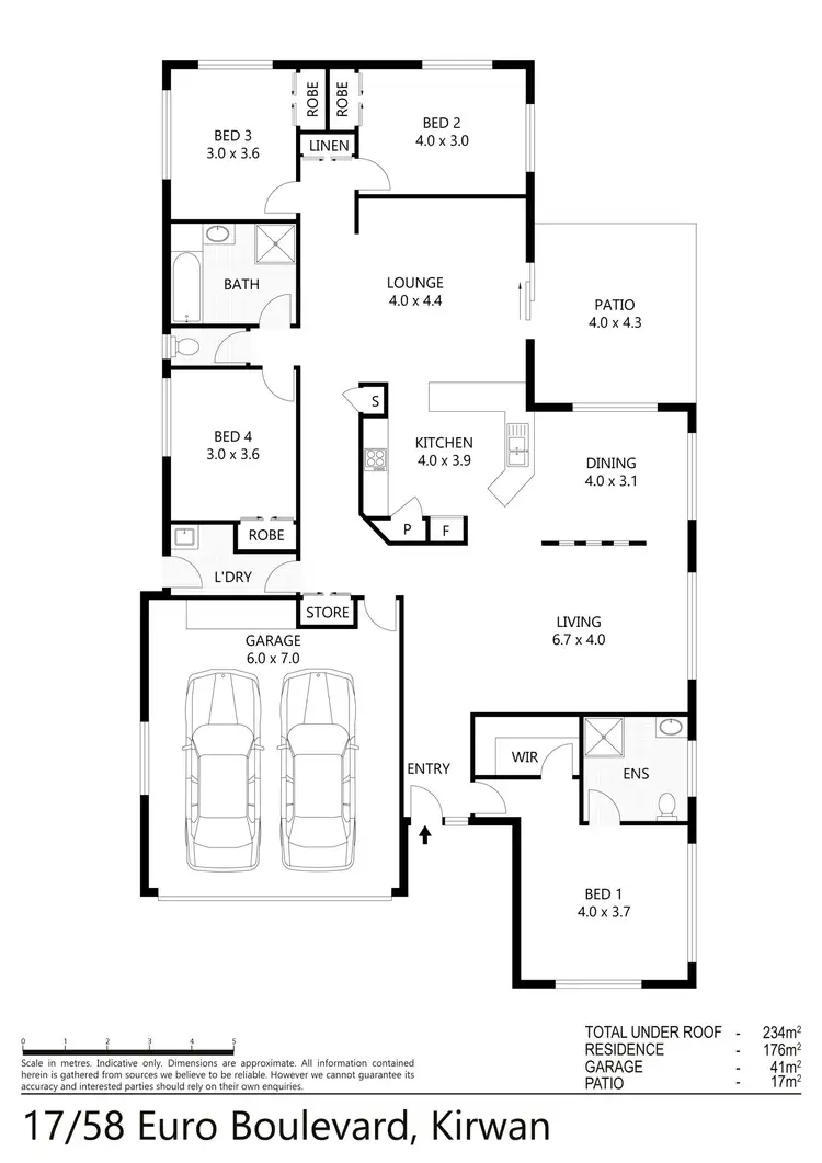 Floorplan of Homely house listing, 17/58 Euro Boulevard, Kirwan QLD 4817