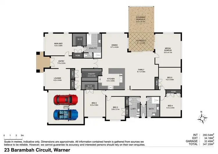 Floorplan of Homely house listing, 23 Barambah Circuit, Warner QLD 4500