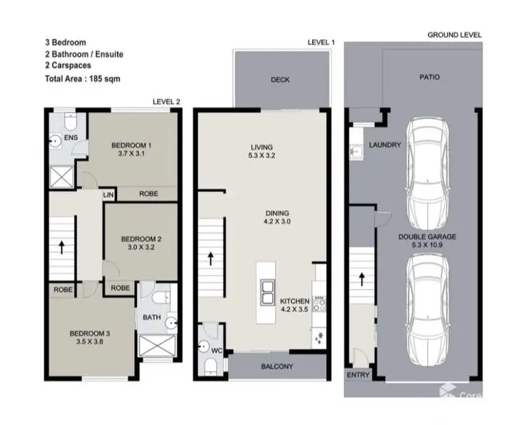 Floorplan of Homely townhouse listing, 2-10 Riverview Road, Nerang QLD 4211