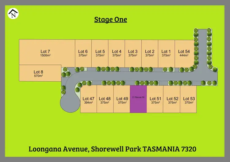 Floorplan of Homely land listing, 23 Deavan Drive, Shorewell Park TAS 7320