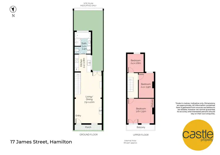 Floorplan of Homely terrace listing, 17 James Street, Hamilton NSW 2303
