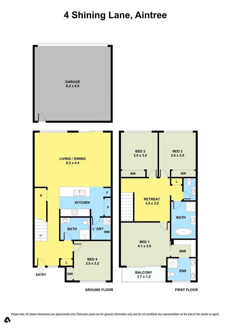 Floorplan of Homely house listing, 4 Shining Lane, Aintree VIC 3336
