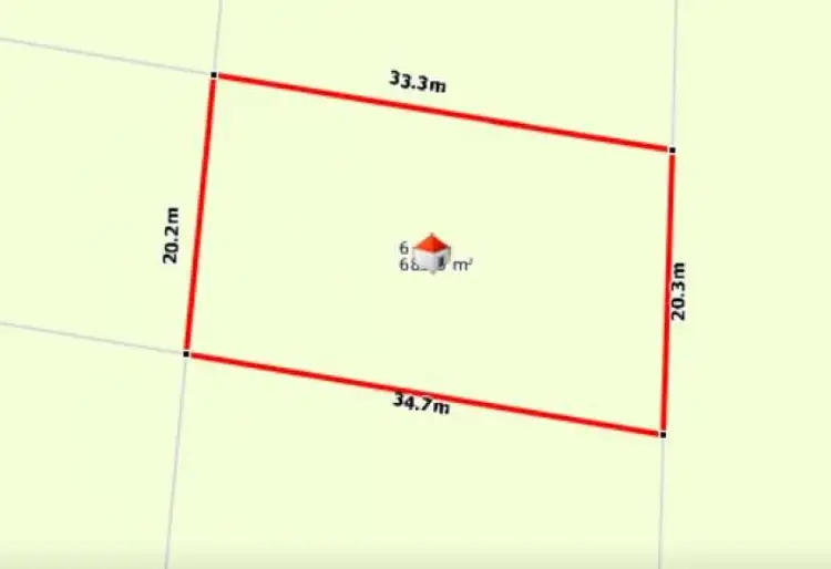 Floorplan of Homely land listing, 6 Flamingo Street, Russell Island QLD 4184