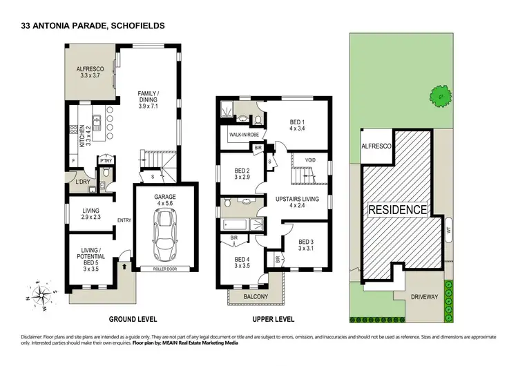 Floorplan of Homely house listing, 33 Antonia Parade, Schofields NSW 2762