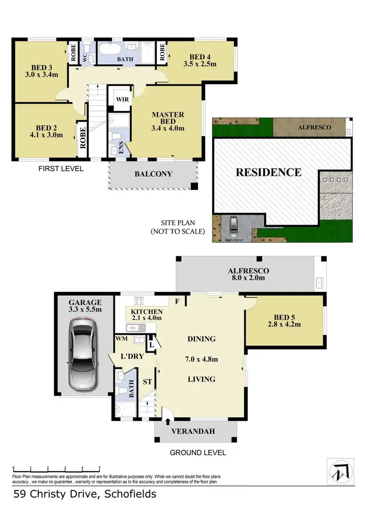 Floorplan of Homely house listing, 59 Christy Drive, Schofields NSW 2762