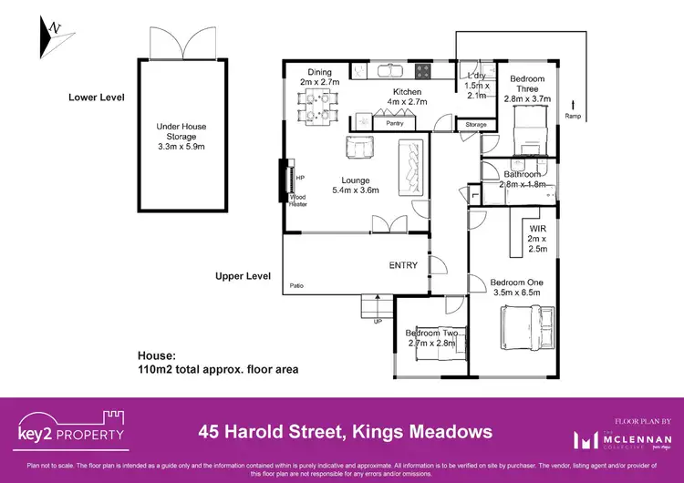 Floorplan of Homely house listing, 45 Harold Street, Kings Meadows TAS 7249