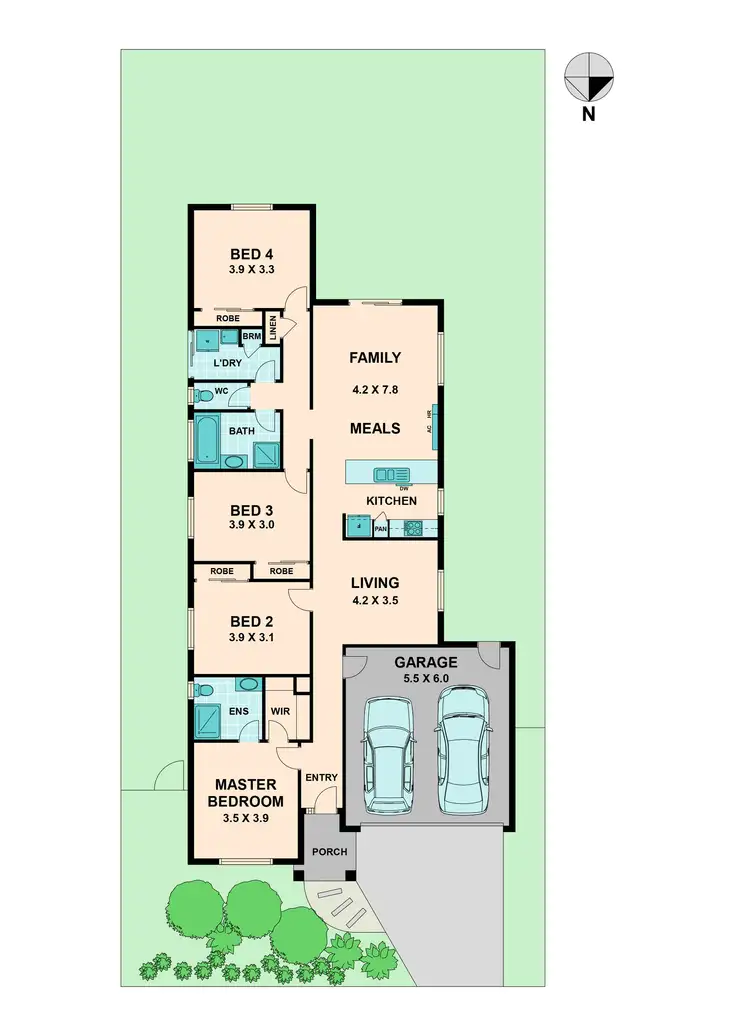 Floorplan of Homely house listing, 9 Teatree Lane, Wallan VIC 3756