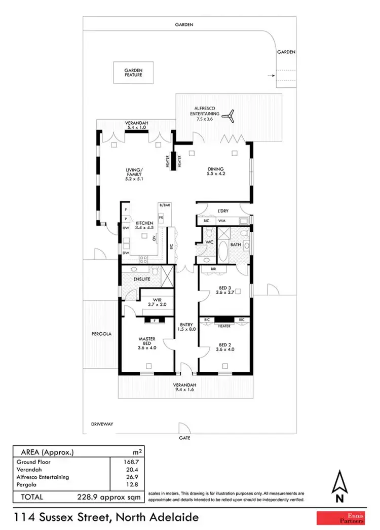 Floorplan of Homely house listing, 114 Sussex Street, North Adelaide SA 5006