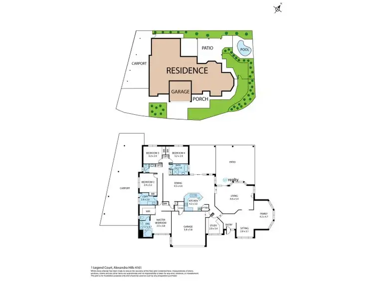 Floorplan of Homely house listing, 1 Legend Court, Alexandra Hills QLD 4161