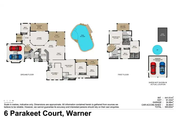 Floorplan of Homely house listing, 6 Parakeet Court, Warner QLD 4500