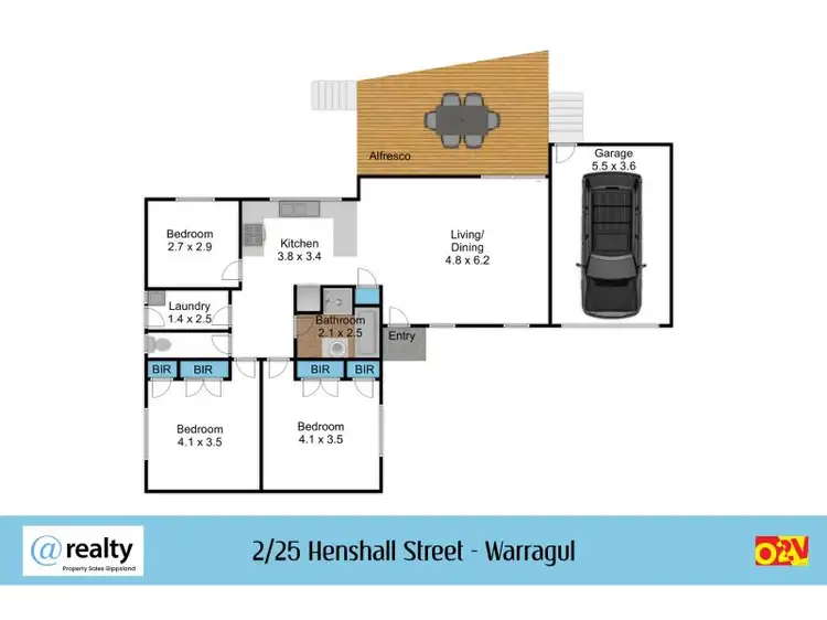 Floorplan of Homely unit listing, 2/25 Henshall Street, Warragul VIC 3820