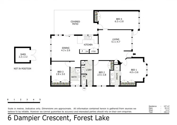 Floorplan of Homely house listing, 6 Dampier Crescent, Forest Lake QLD 4078