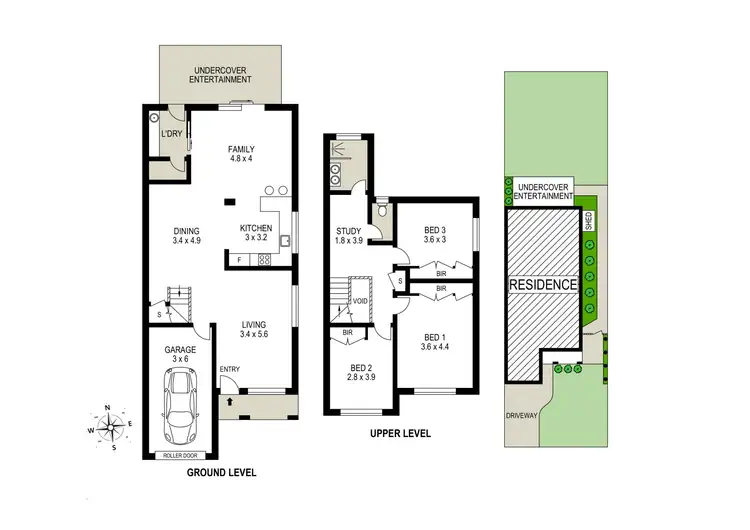Floorplan of Homely semi-detached listing, 40A Sherridon Crescent, Quakers Hill NSW 2763