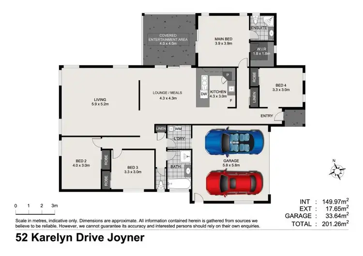 Floorplan of Homely house listing, 52 Karelyn Drive, Joyner QLD 4500