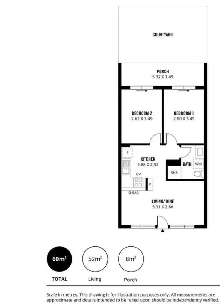 Floorplan of Homely unit listing, 23/2A Saint Bernards Road, Magill SA 5072
