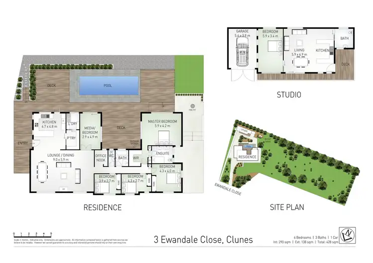 Floorplan of Homely house listing, 3 Ewandale Close, Clunes NSW 2480
