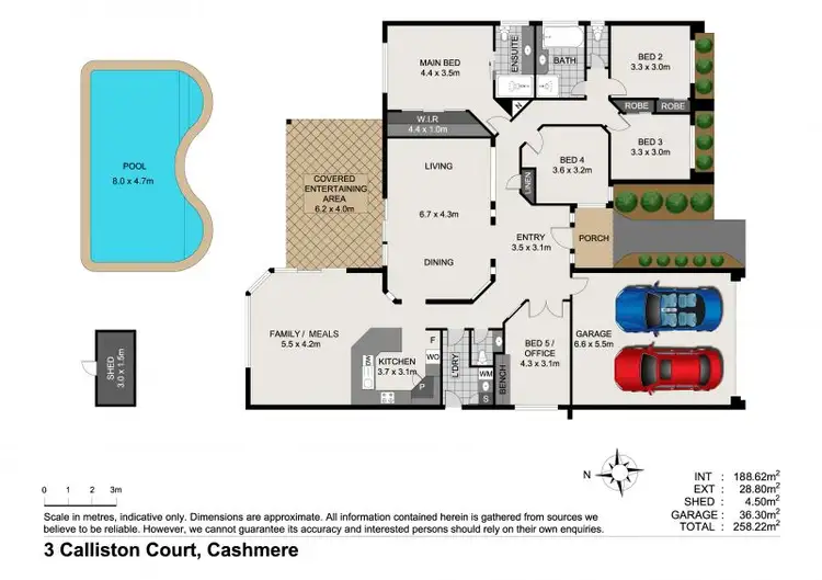Floorplan of Homely house listing, 3 Calliston Court, Cashmere QLD 4500