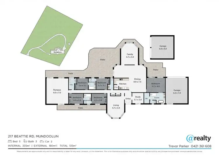 Floorplan of Homely rural property listing, 217-229 Beattie Road, Mundoolun QLD 4285