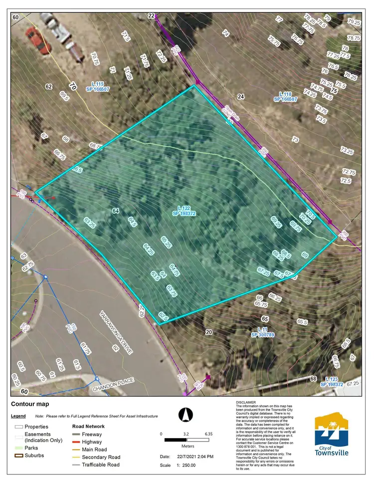 Floorplan of Homely land listing, 64 Yarrawonga Drive, Castle Hill QLD 4810