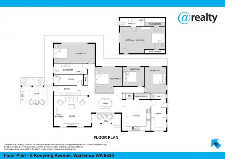 Floorplan of Homely house listing, 5 Kooyong Avenue, Warrenup WA 6330