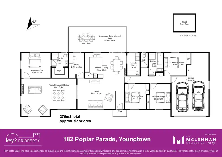Floorplan of Homely house listing, 182 Poplar Parade, Youngtown TAS 7249