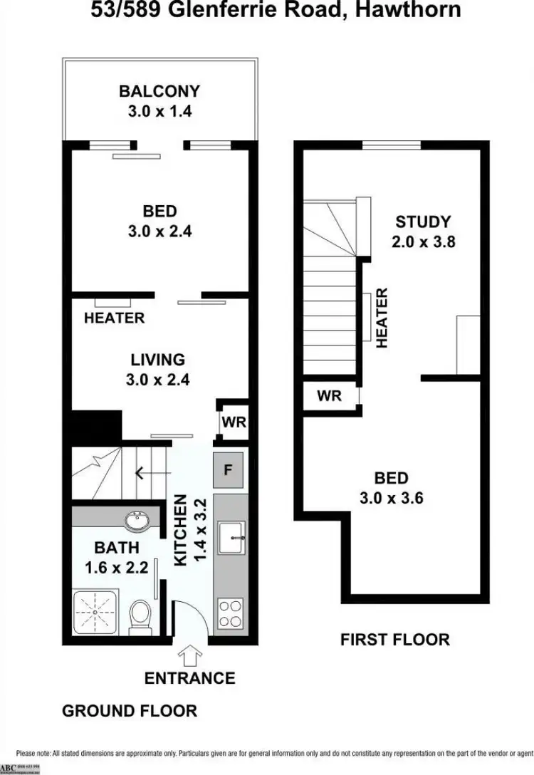 Floorplan of Homely apartment listing, 589-591 Glenferrie Road, Hawthorn VIC 3122