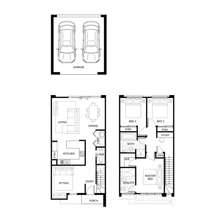 Floorplan of Homely townhouse listing, Lot 27 Wanderer Circuit, Wollert VIC 3750