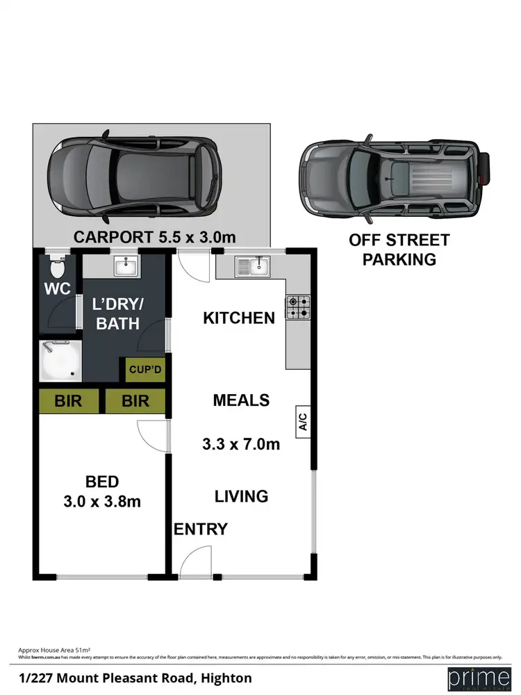 Floorplan of Homely unit listing, 1/227 Mt Pleasant Road, Highton VIC 3216