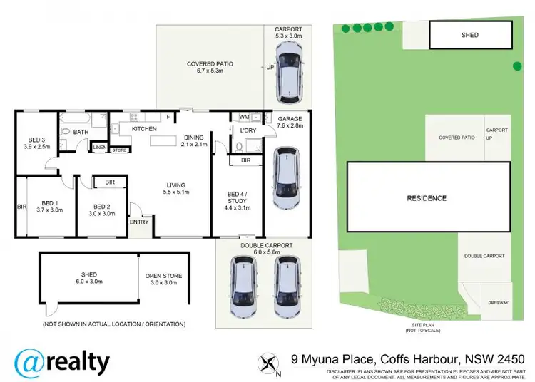 Floorplan of Homely house listing, 9 Myuna Place, Coffs Harbour NSW 2450