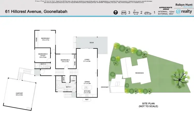 Floorplan of Homely house listing, 61 Hillcrest Avenue, Goonellabah NSW 2480