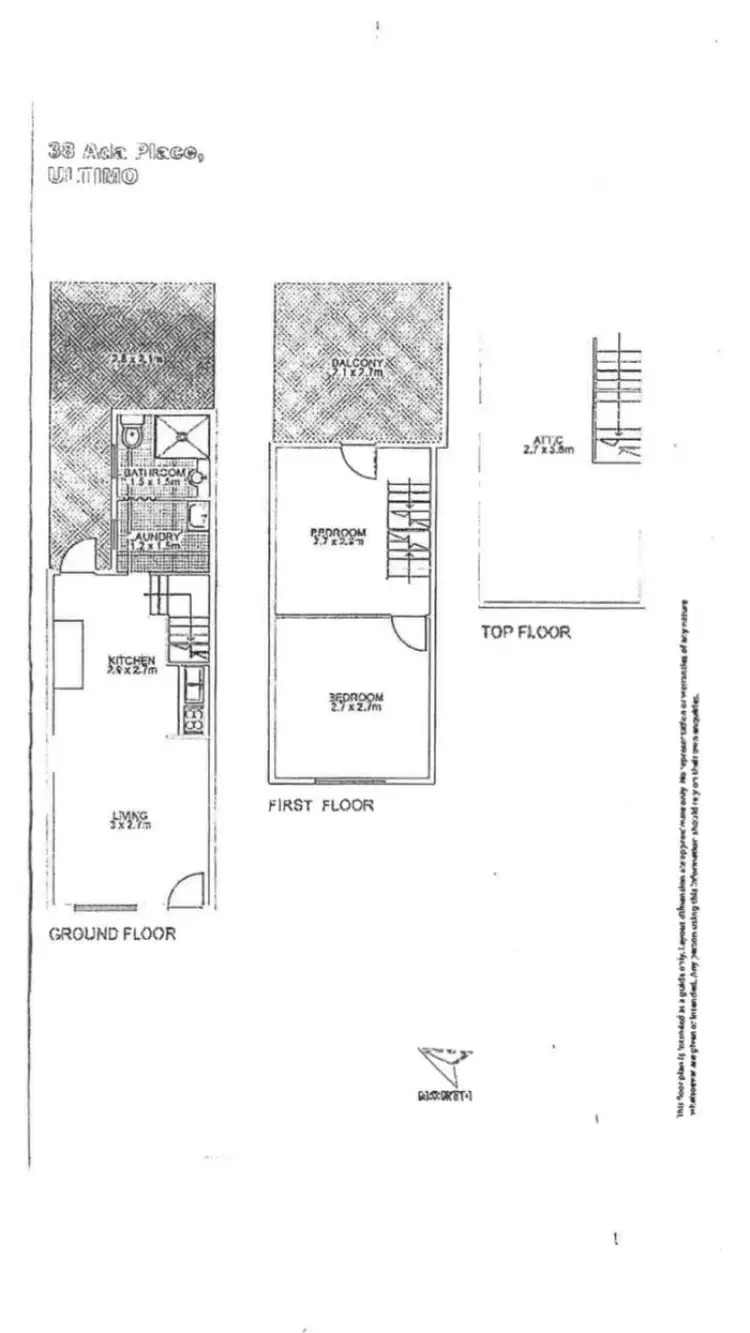 Floorplan of Homely house listing, 38 Ada Place, Ultimo NSW 2007