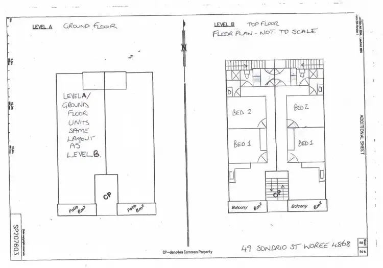 Floorplan of Homely apartment listing, 2, 3 & 4 / 49 Sondrio Street, Woree QLD 4868