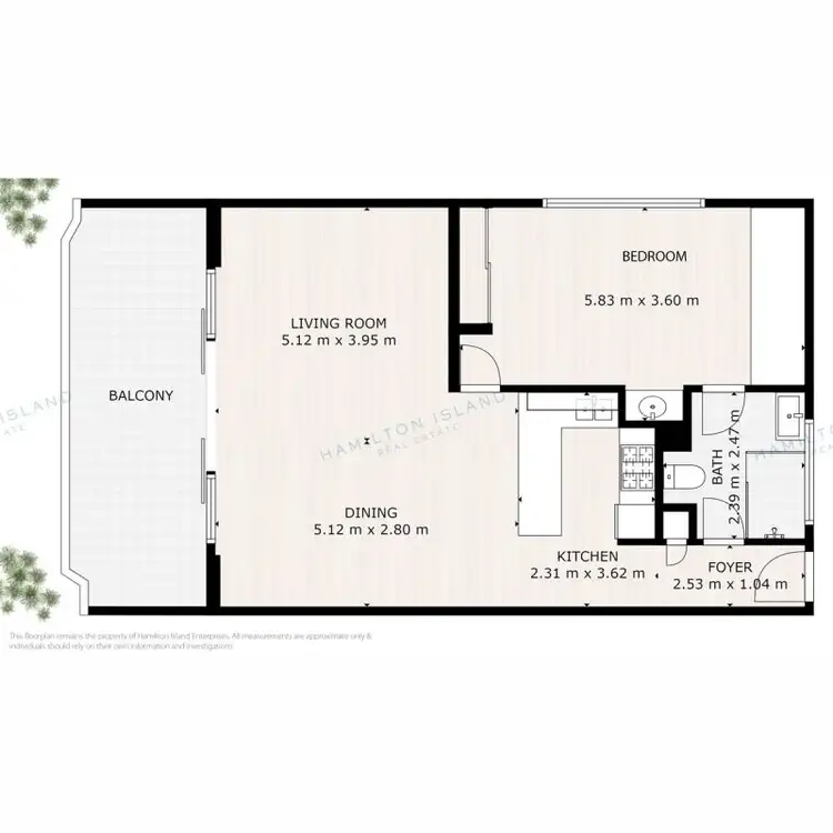 Floorplan of Homely apartment listing, WHA CA202/14 Resort Drive, Hamilton Island QLD 4803