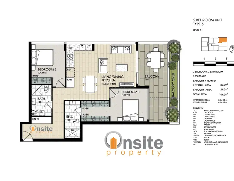 Floorplan of Homely apartment listing, 12/452 Enoggera Rd, Alderley QLD 4051