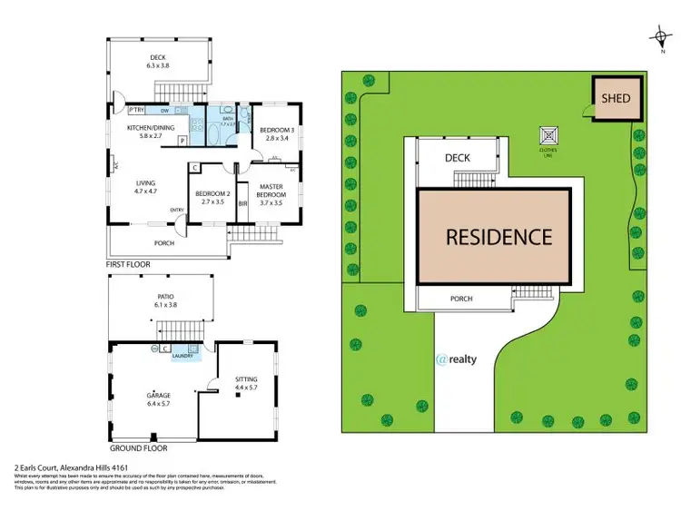 Floorplan of Homely house listing, 2 Earls Court, Alexandra Hills QLD 4161