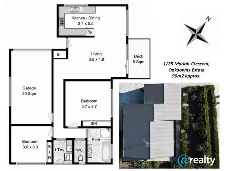 Floorplan of Homely house listing, 1/25 Mariah Crescent, Oakdowns TAS 7019