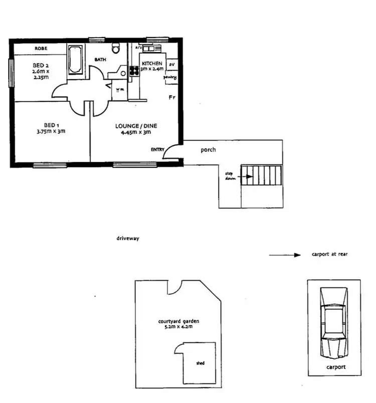 Floorplan of Homely unit listing, 4/24 Rosetta St, Collinswood SA 5081