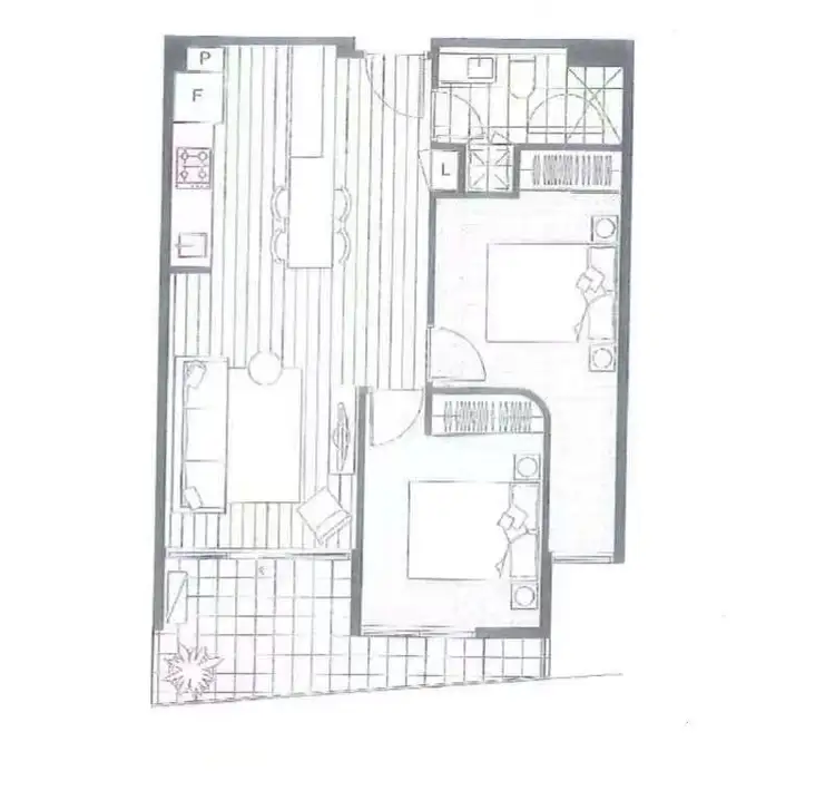 Floorplan of Homely apartment listing, 707/9 Dryburgh Street, West Melbourne VIC 3003