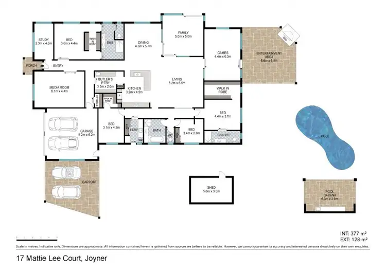 Floorplan of Homely house listing, 17 Mattie Lee Court, Joyner QLD 4500