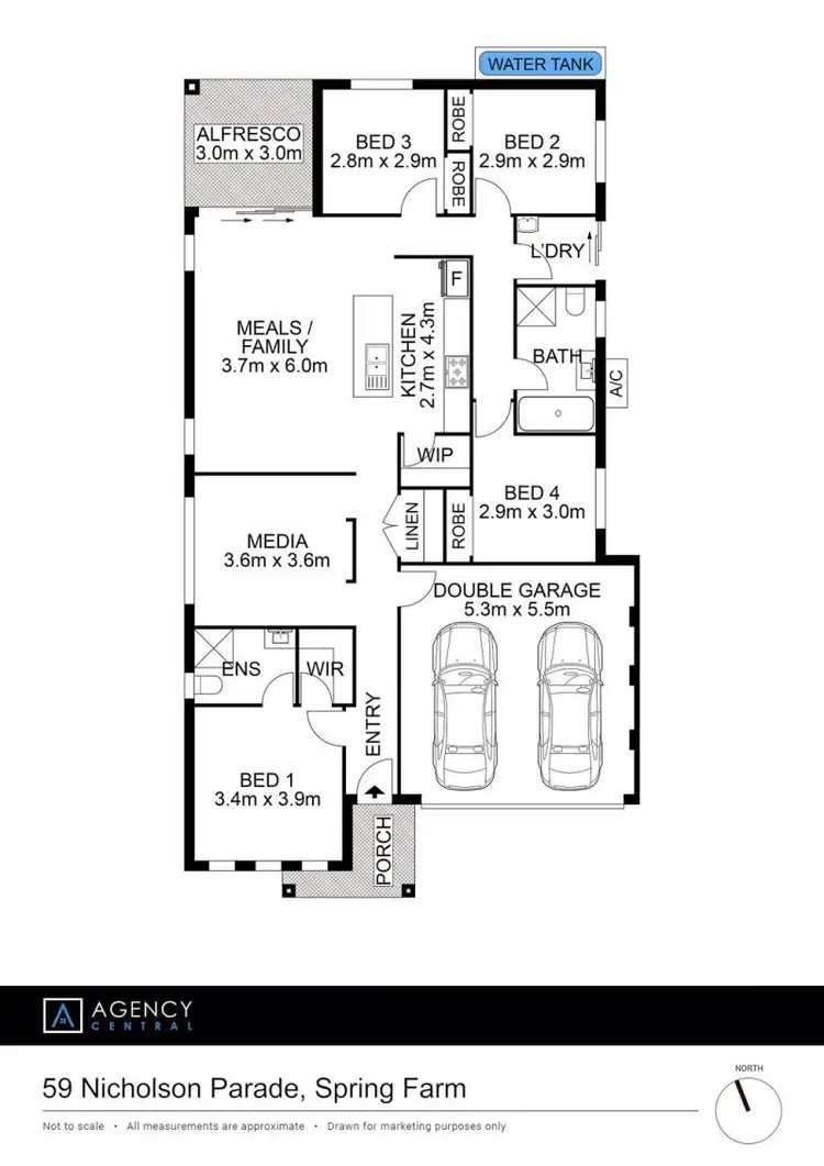Floorplan of Homely house listing, 59 Nicholson Parade, Spring Farm NSW 2570