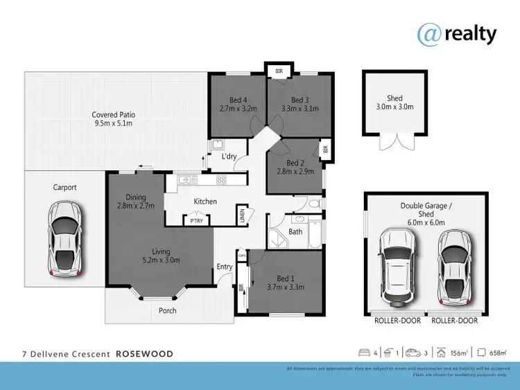 Floorplan of Homely house listing, 7 Dellvene Crescent, Rosewood QLD 4340