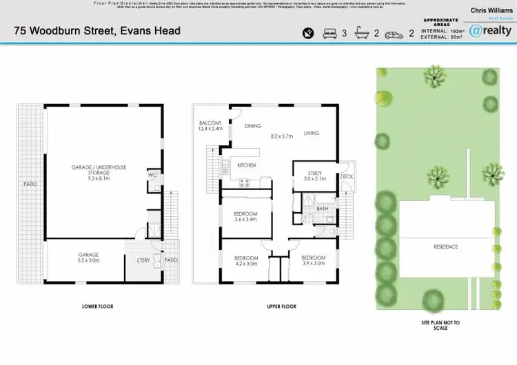 Floorplan of Homely house listing, 75 Woodburn Street, Evans Head NSW 2473