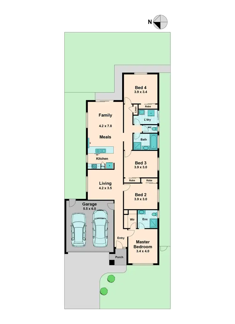Floorplan of Homely house listing, 5 Maidenhair Drive, Wallan VIC 3756