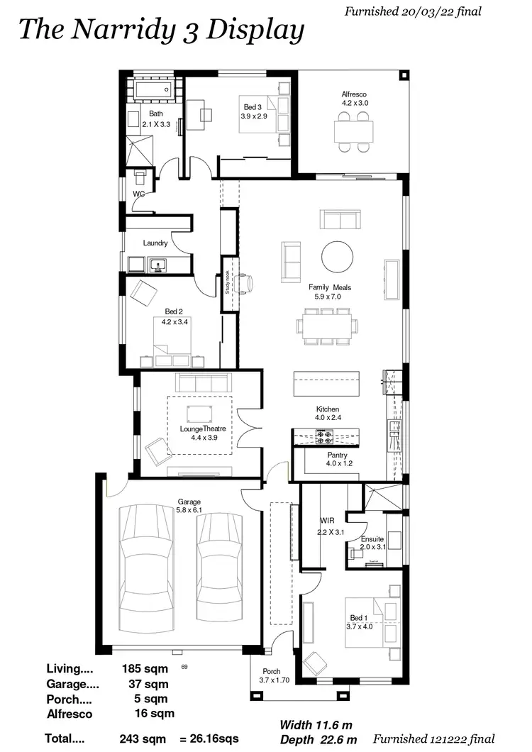 Floorplan of Homely house listing, 4 Saverio Blvd, Angle Vale SA 5117