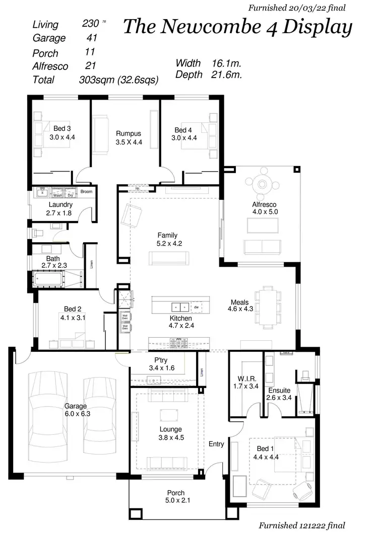 Floorplan of Homely house listing, 2 Saverio Blvd, Angle Vale SA 5117