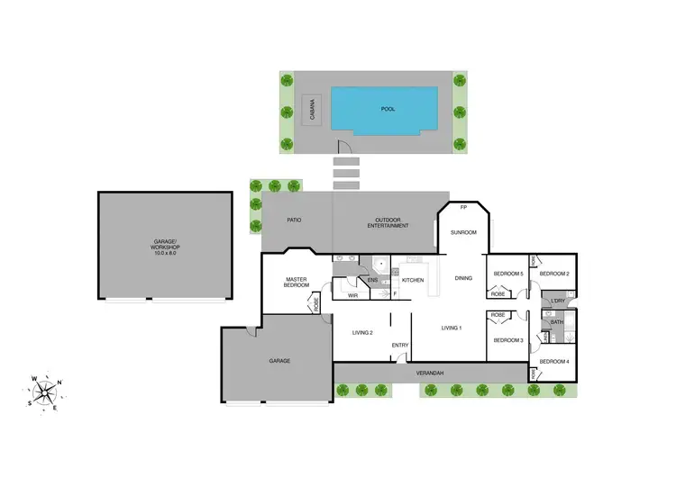Floorplan of Homely rural property listing, 18 Glenoak Way, Nowra Hill NSW 2540