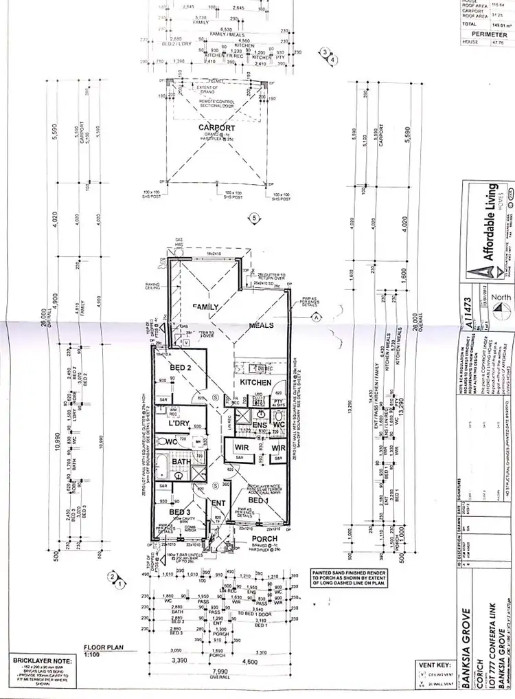 Floorplan of Homely house listing, 9 Conferta Link, Banksia Grove WA 6031