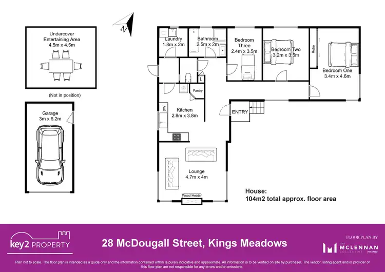 Floorplan of Homely house listing, 28 McDougall Street, Kings Meadows TAS 7249