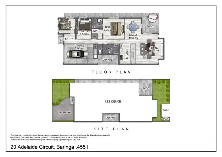 Floorplan of Homely house listing, 20 Adelaide Circuit, Baringa QLD 4551