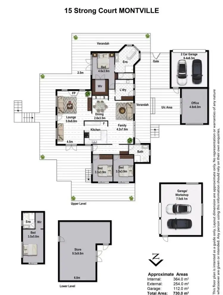 Floorplan of Homely house listing, 15 Strong Court, Montville QLD 4560